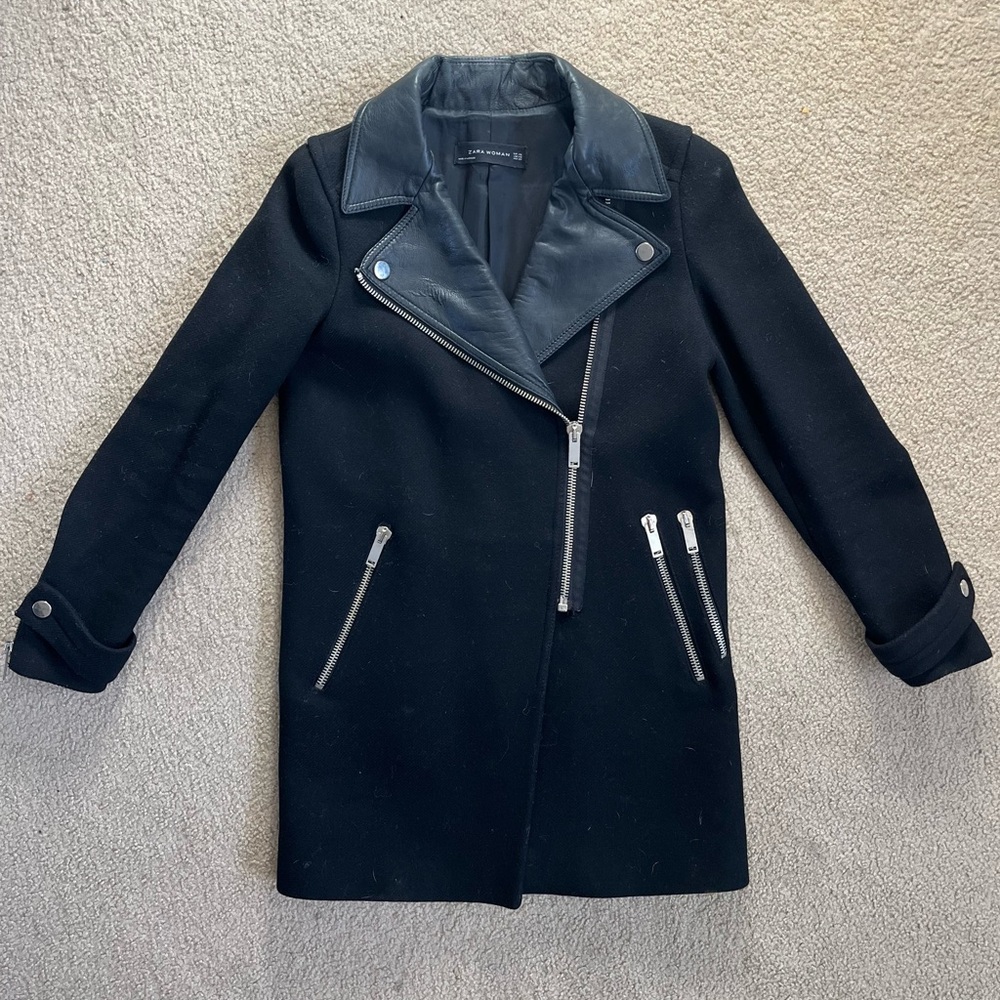 💕ZARA MOTO COAT💕